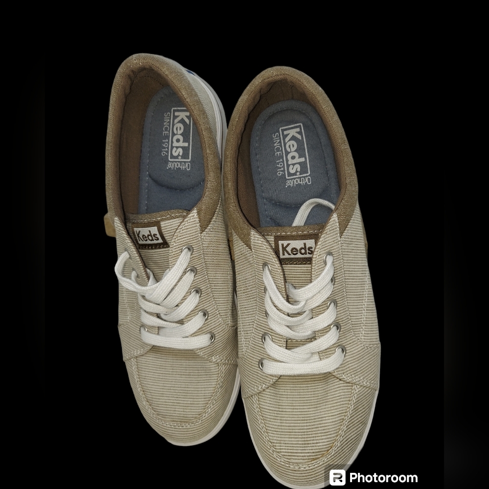 Keds Vollie Chambeay Railroad Striped Sneaker Women's Size 8 1/2